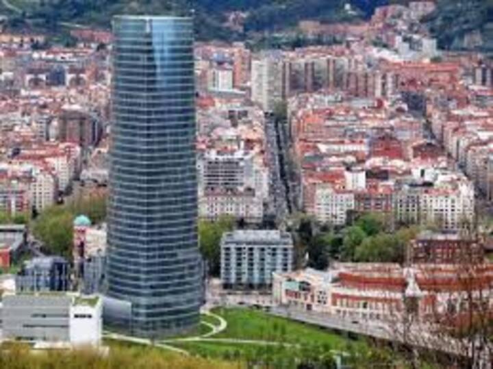 Apartamento apto con garaje para 5 personas cerca ayuntamiento Bilbao Exterior foto