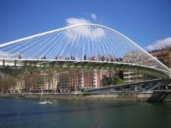 Apartamento apto con garaje para 5 personas cerca ayuntamiento Bilbao Exterior foto